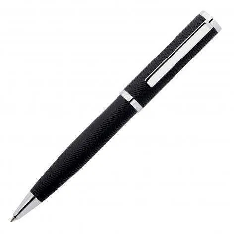 Formation Herringbone Chrome Ballpoint Pen by Hugo Boss