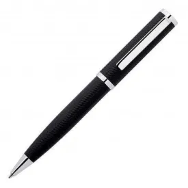 Formation Herringbone Chrome Ballpoint Pen by Hugo Boss