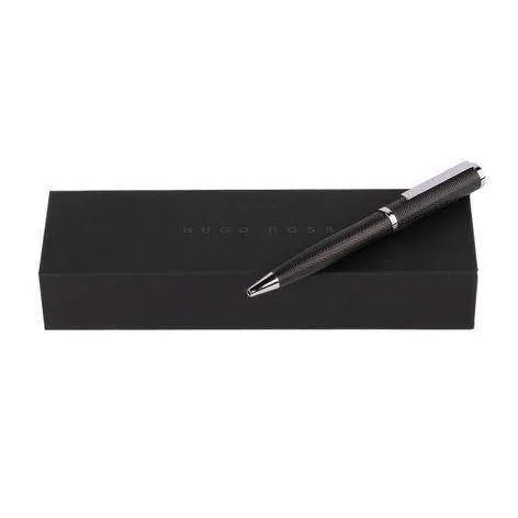 Formation Herringbone Chrome Ballpoint Pen by Hugo Boss