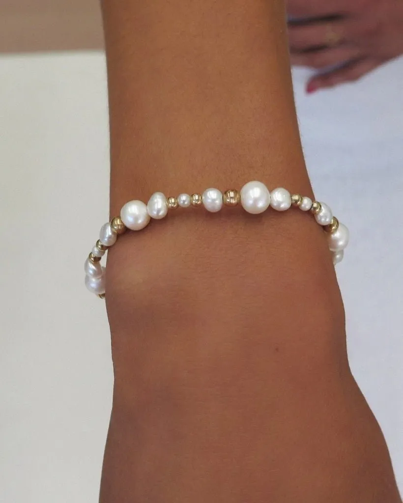 Freshwater Pearl Beaded Mix Bracelet