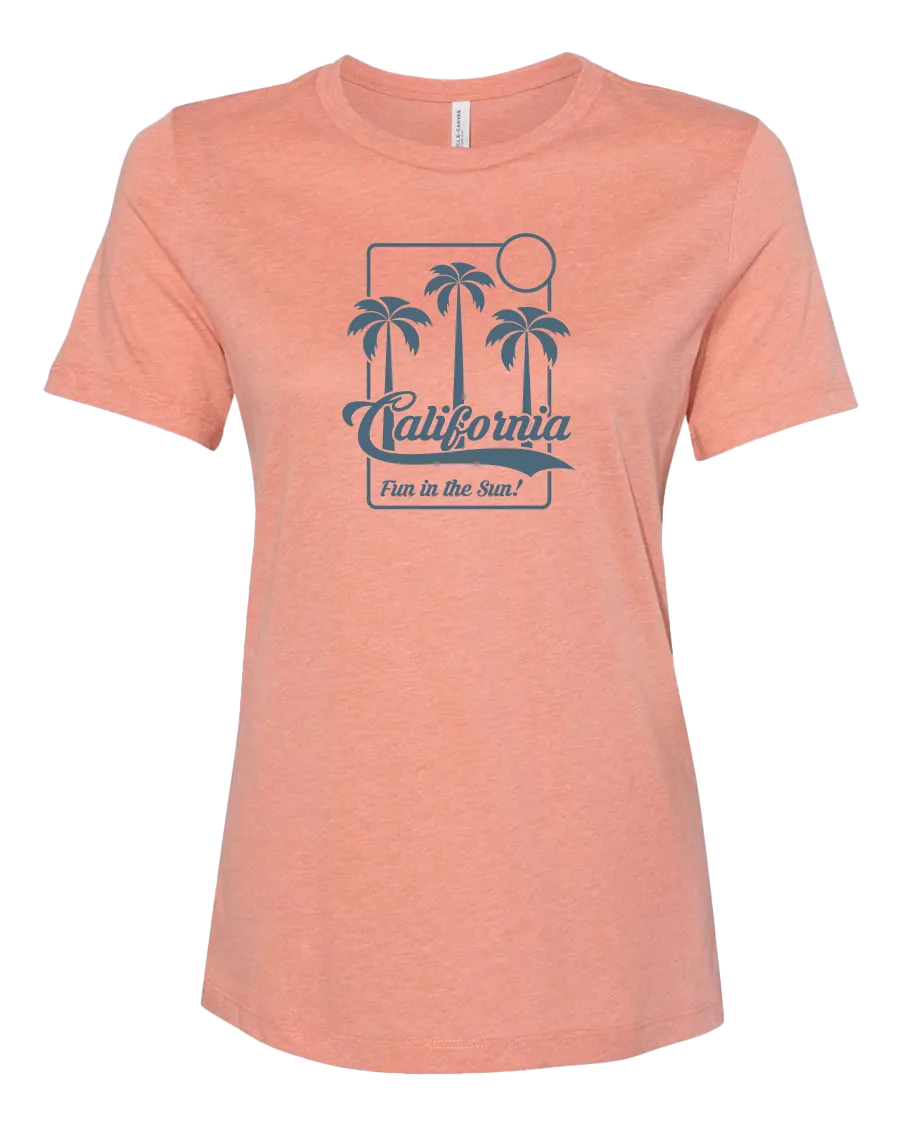 Fun In The Sun Womens Tee - Heather Sunset