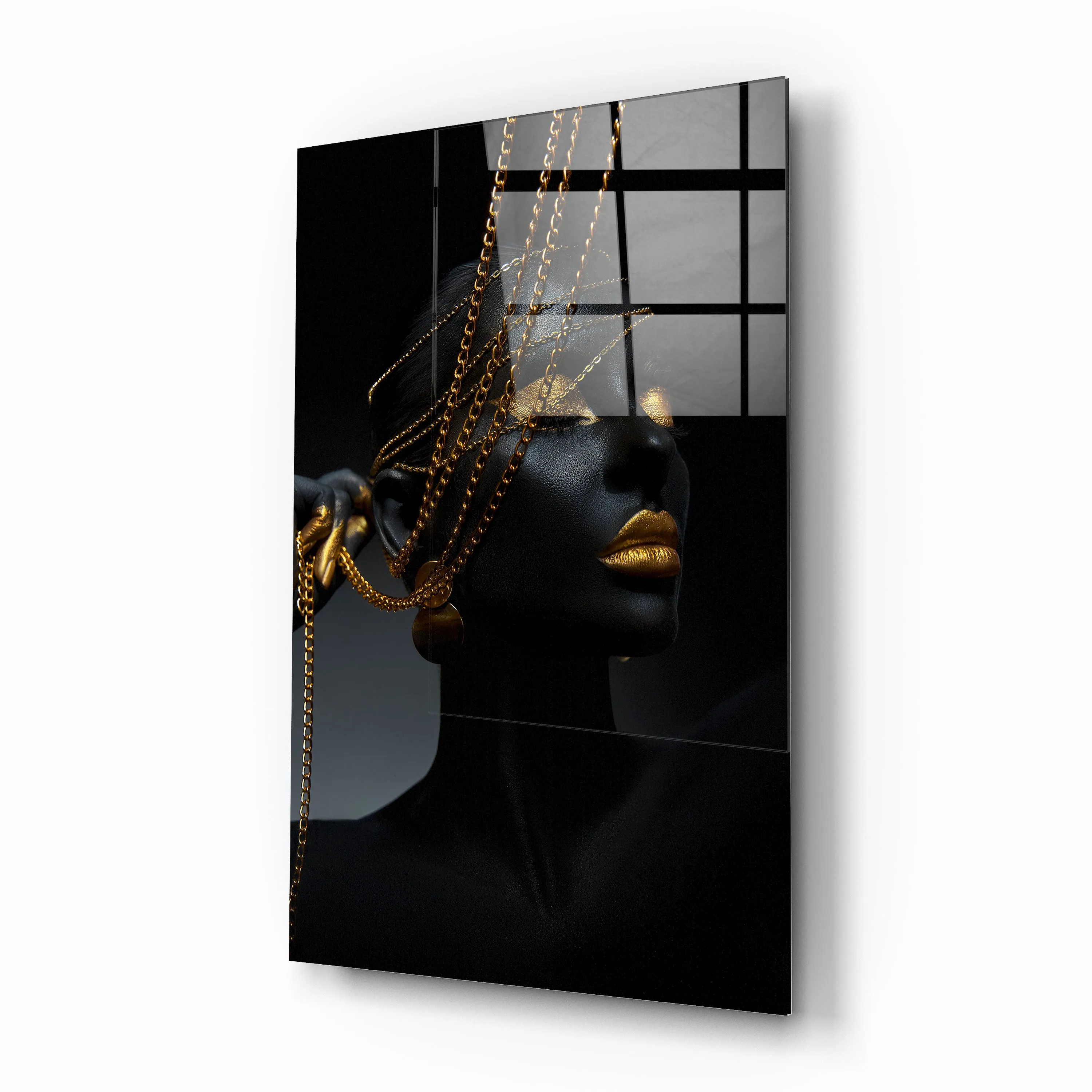 Gold-Lipped Woman