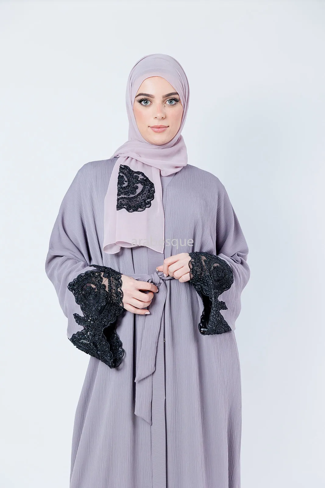 Hajer Lilac Abaya