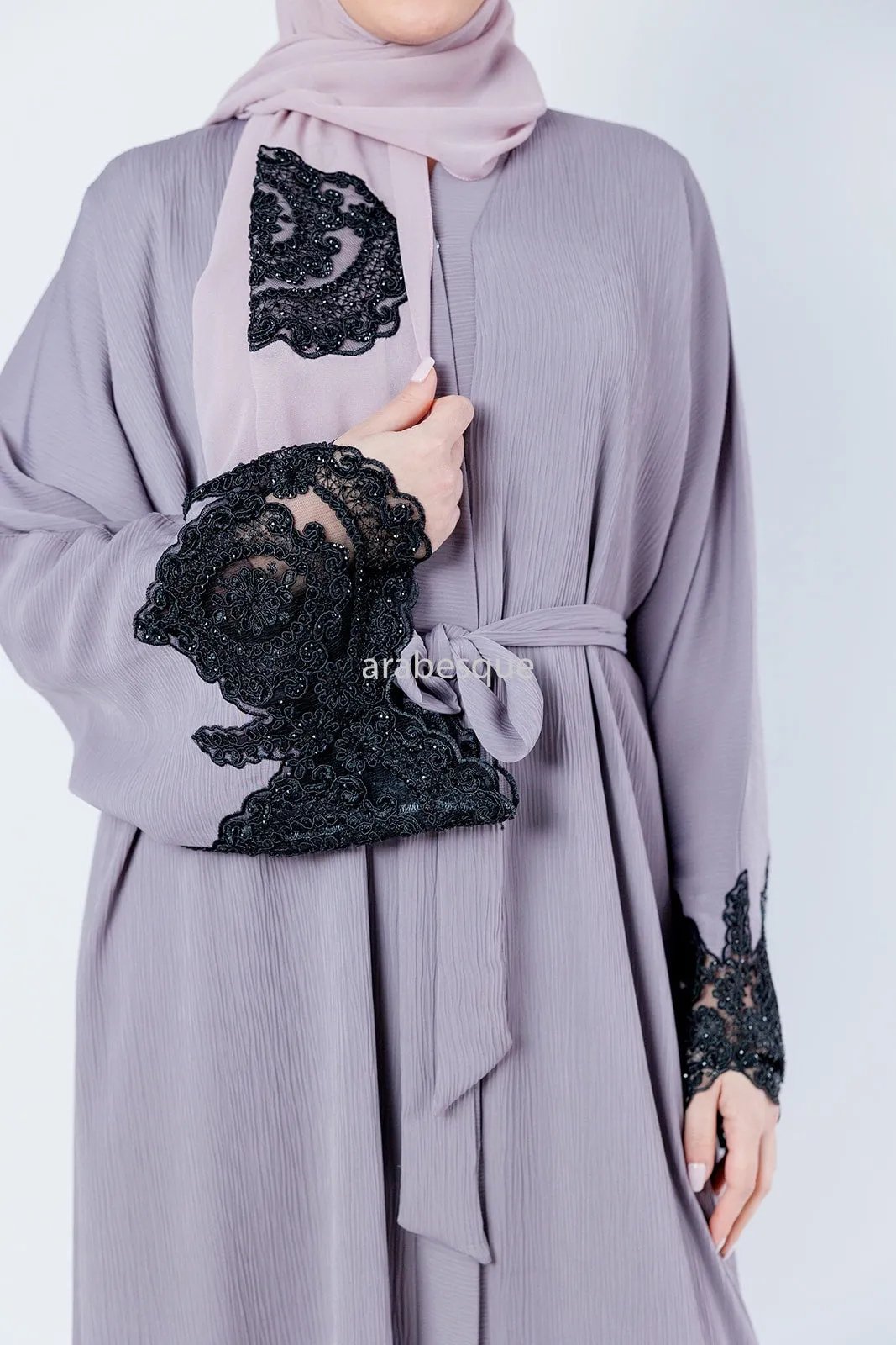 Hajer Lilac Abaya