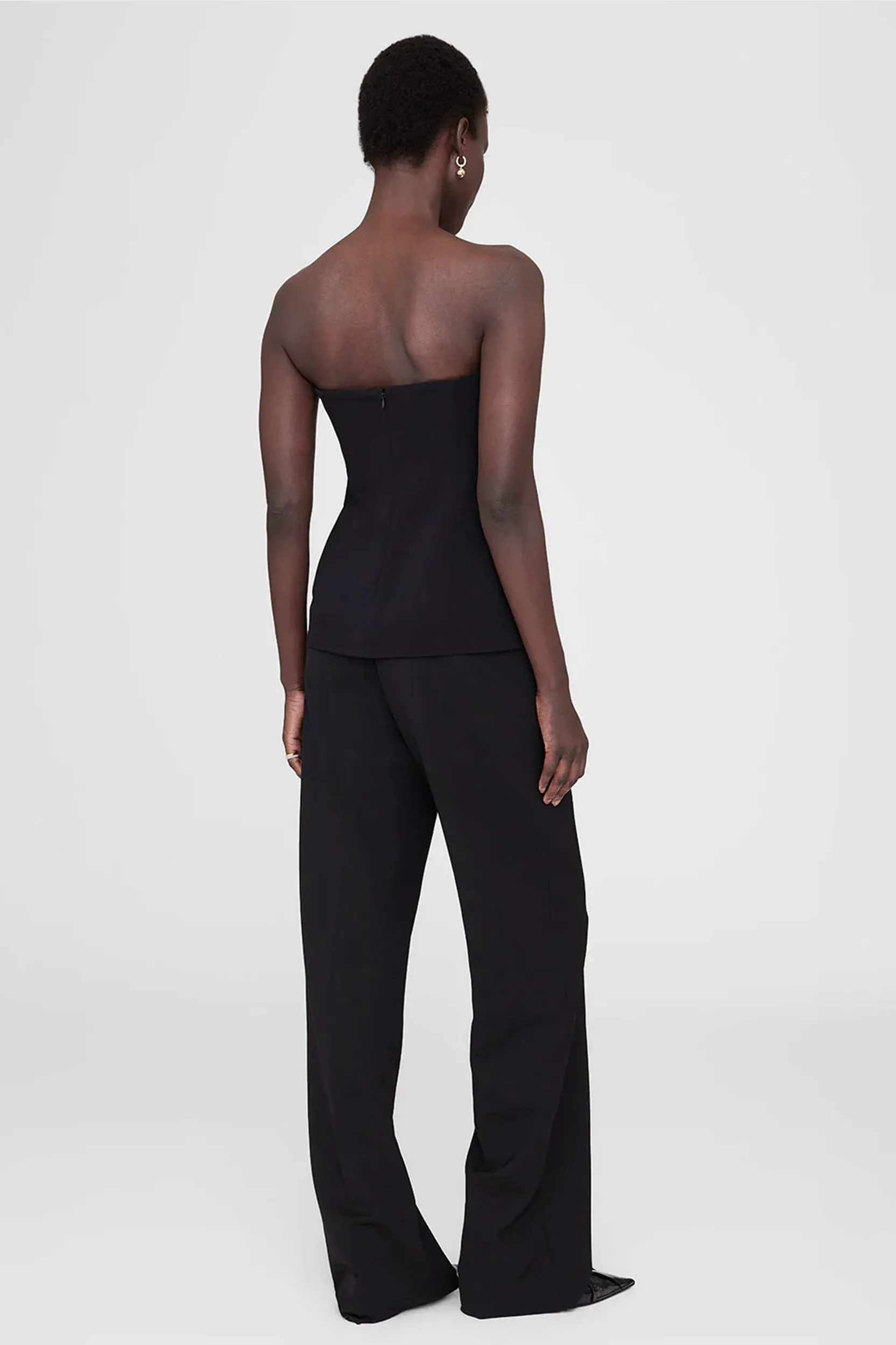 Halle Top in Black