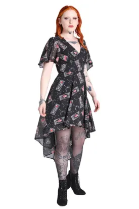 Hell Bunny Duality Dress Hi-Lo Hem Tarot