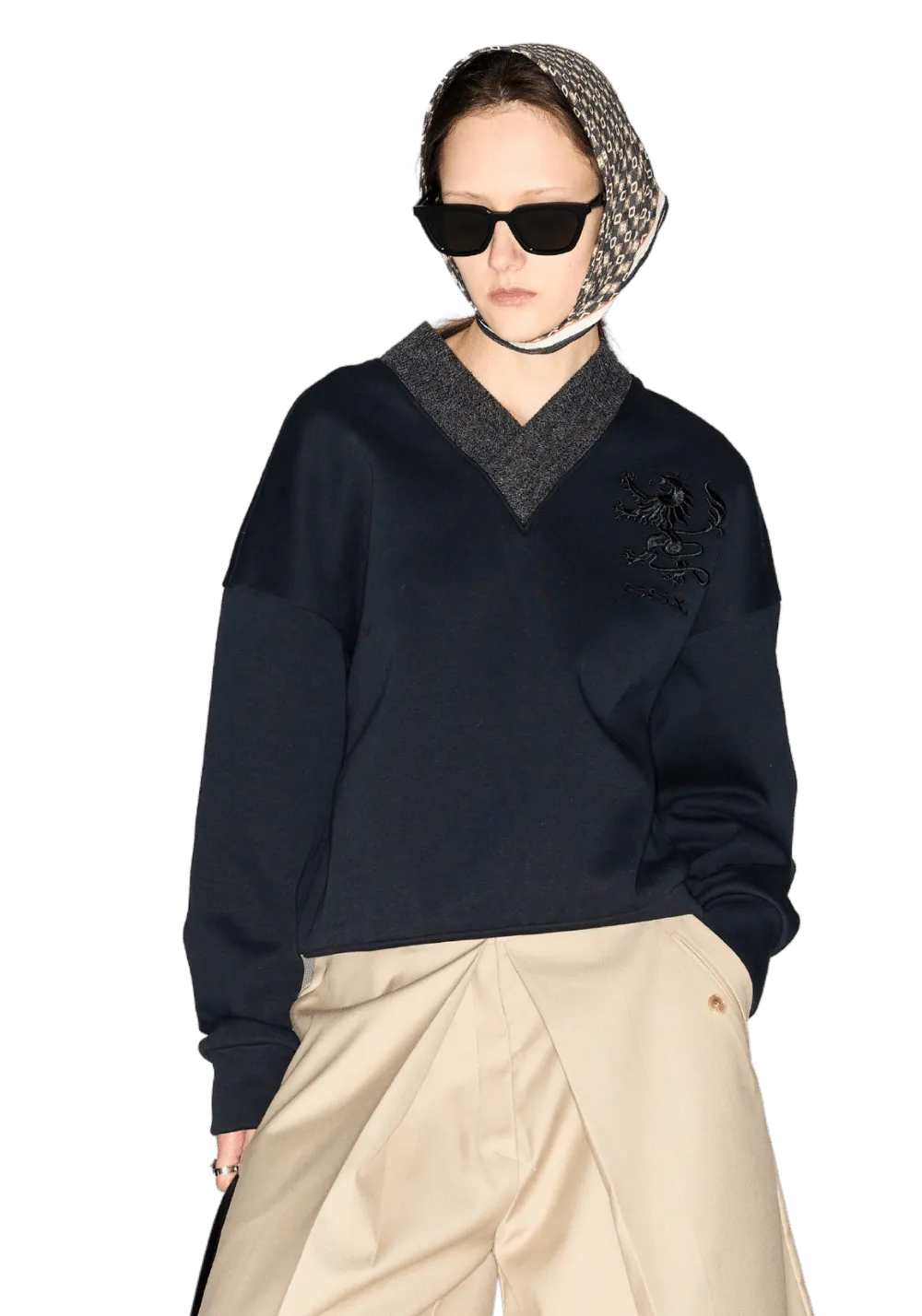 Lion Embroidered Sweatshirt