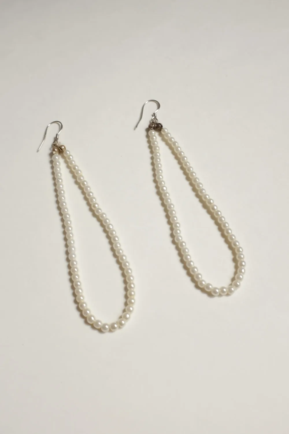 LONG FINE VINTAGE PEARL EARRINGS