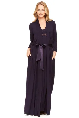 Long Robe with Silk Ties