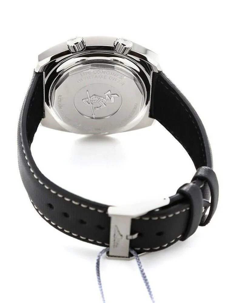 Longines Heritage Diver Automatic Mens Watch with Calendar - Stainless Steel Strap - Model L2.795.4.52.0