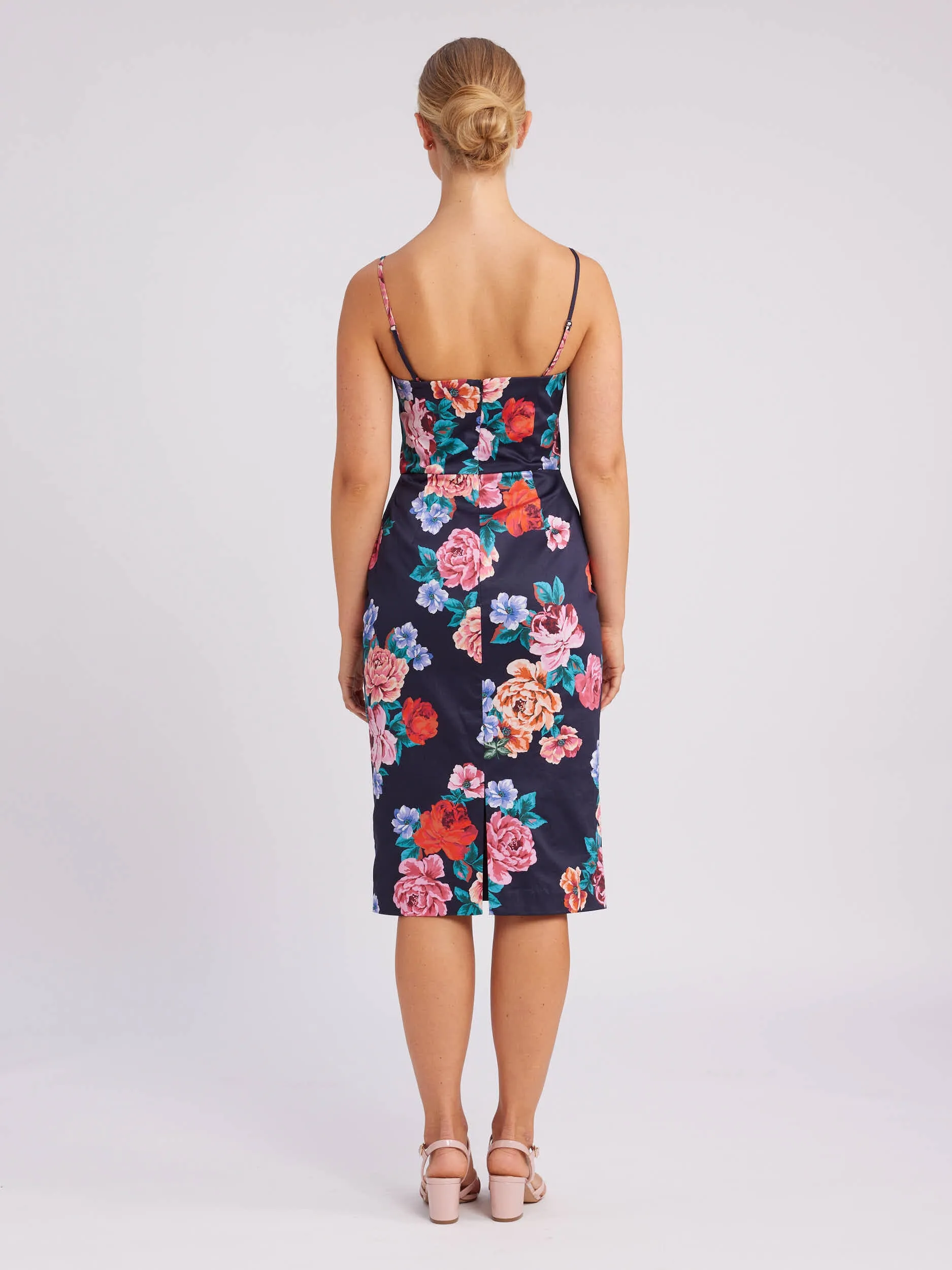 Midnight Rose Fitted Dress
