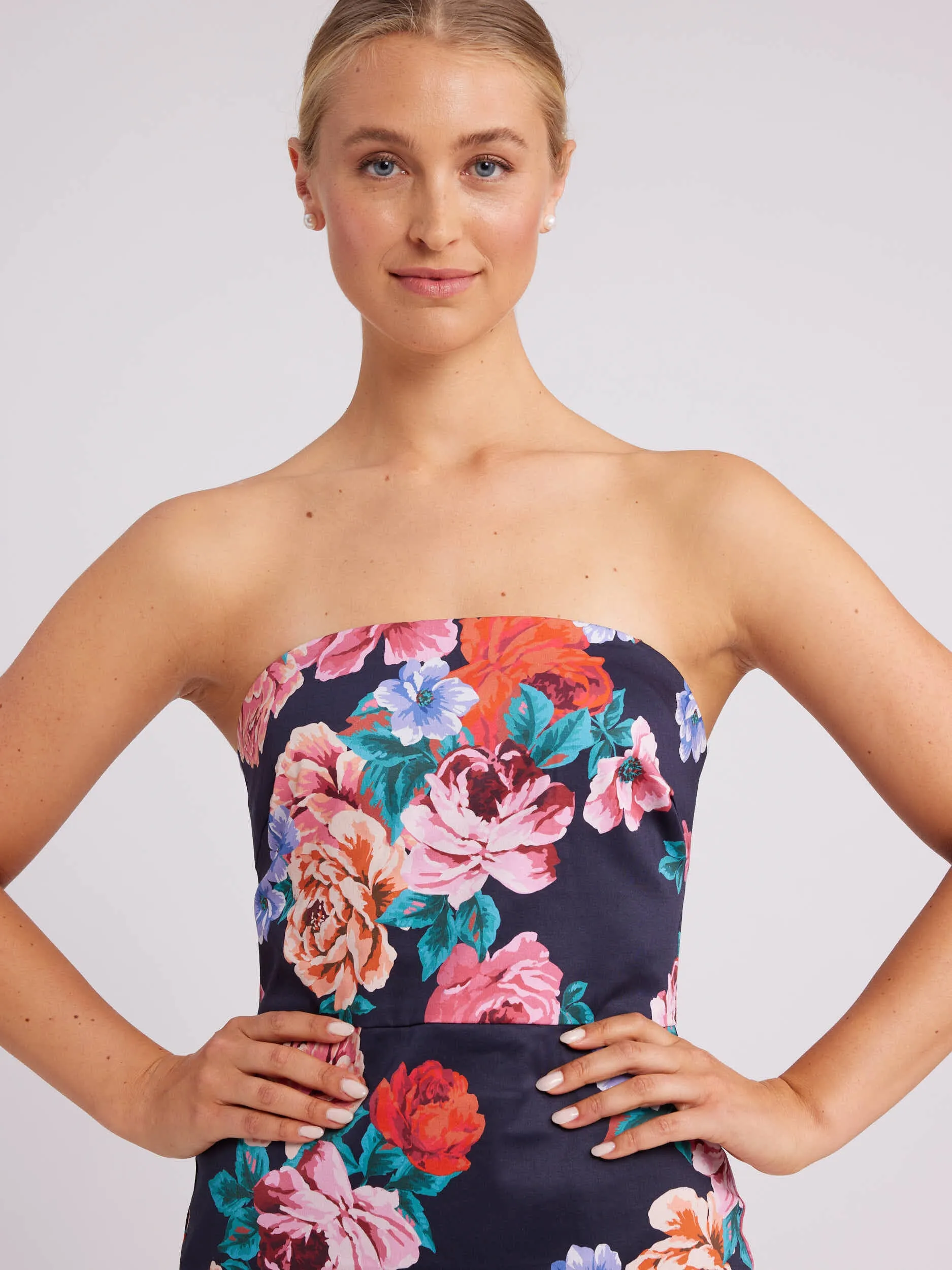 Midnight Rose Fitted Dress