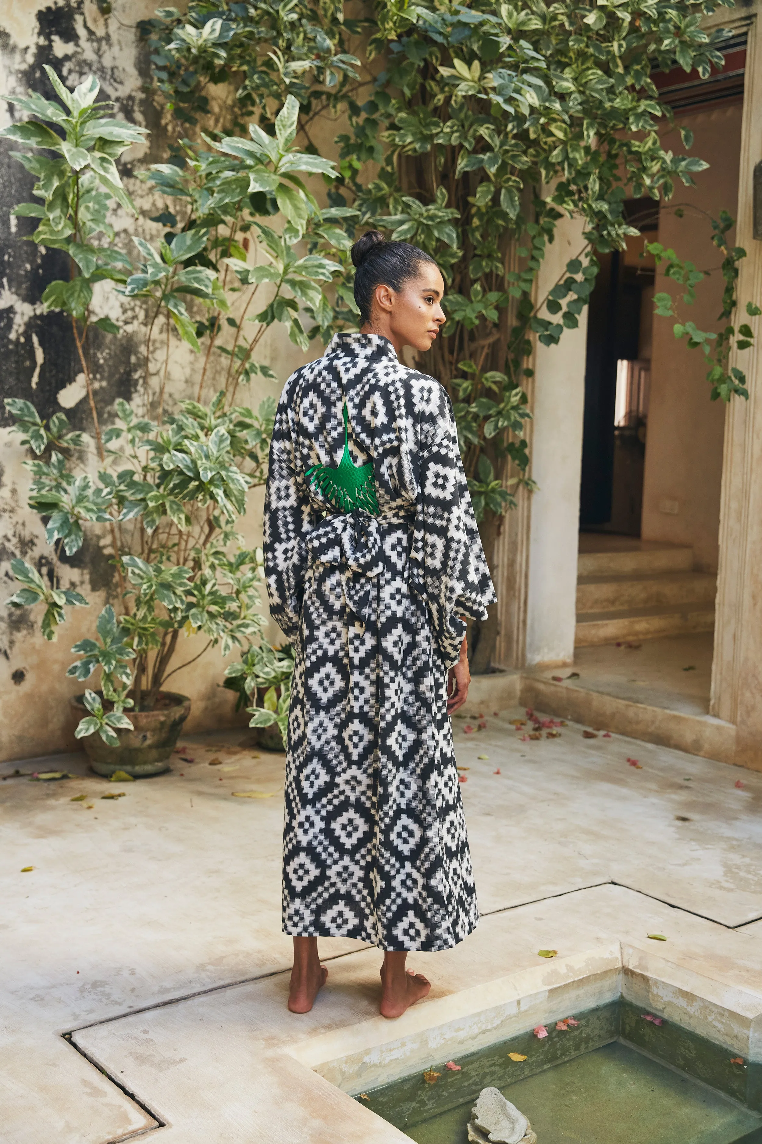 Mombasa Black Kimono
