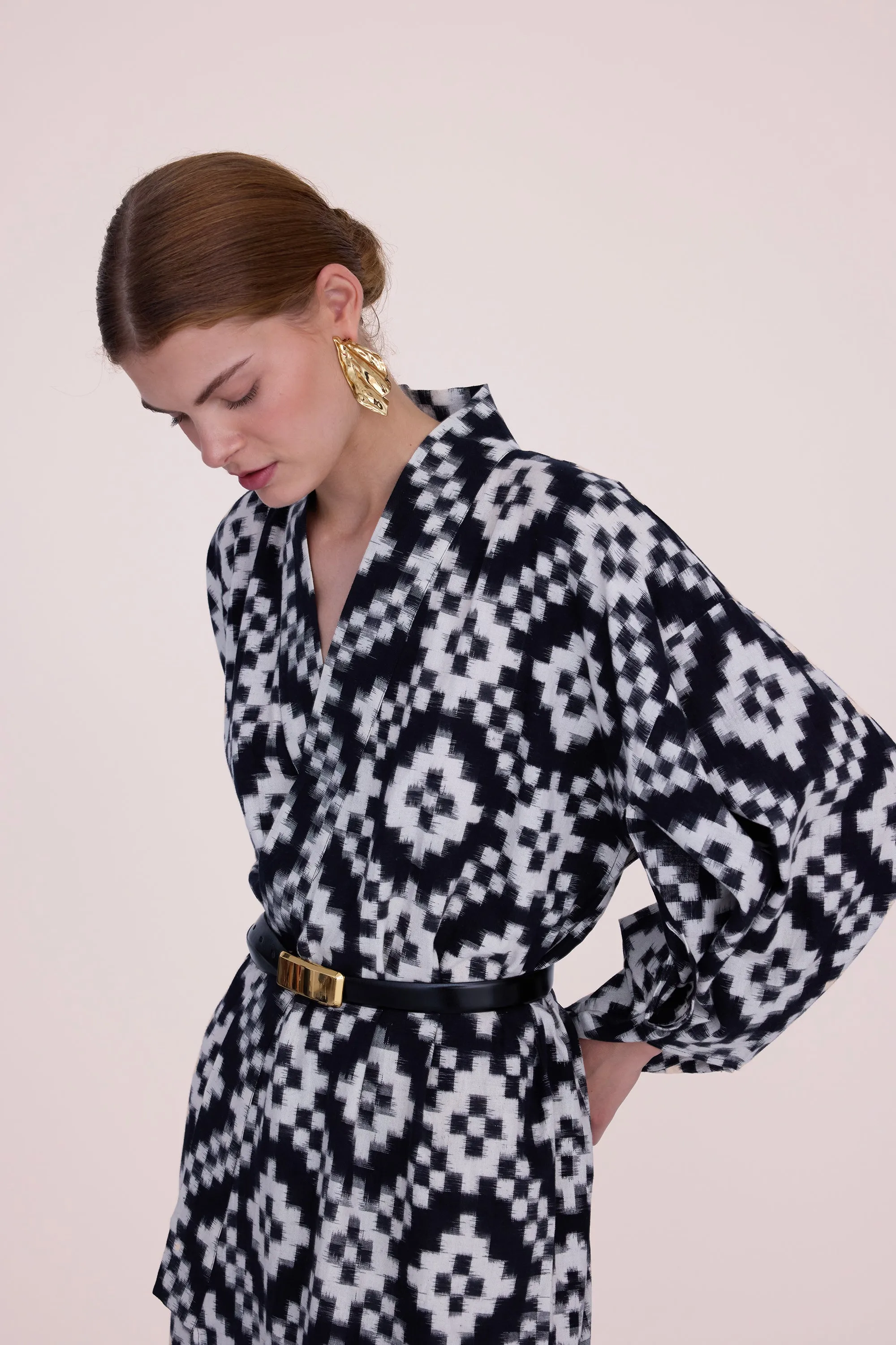 Mombasa Black Kimono