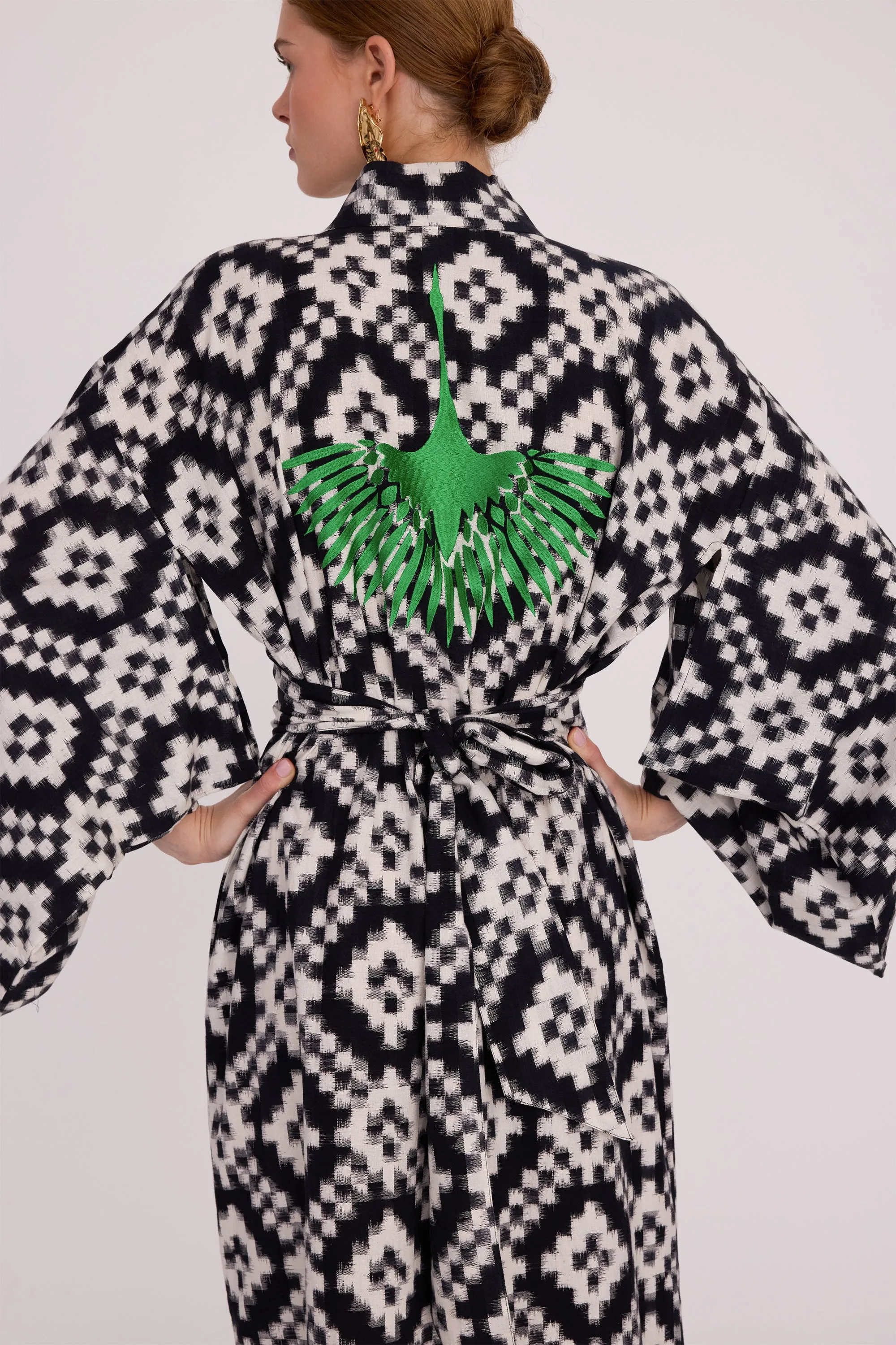 Mombasa Black Kimono