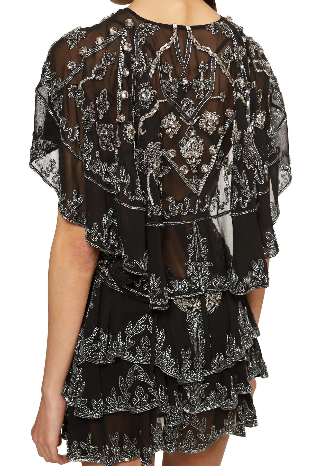 Sleek Onyx Moonshine Evening Dress