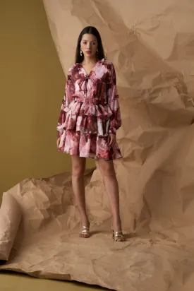 Multicolor Printed women's Party -wear  Short Dress