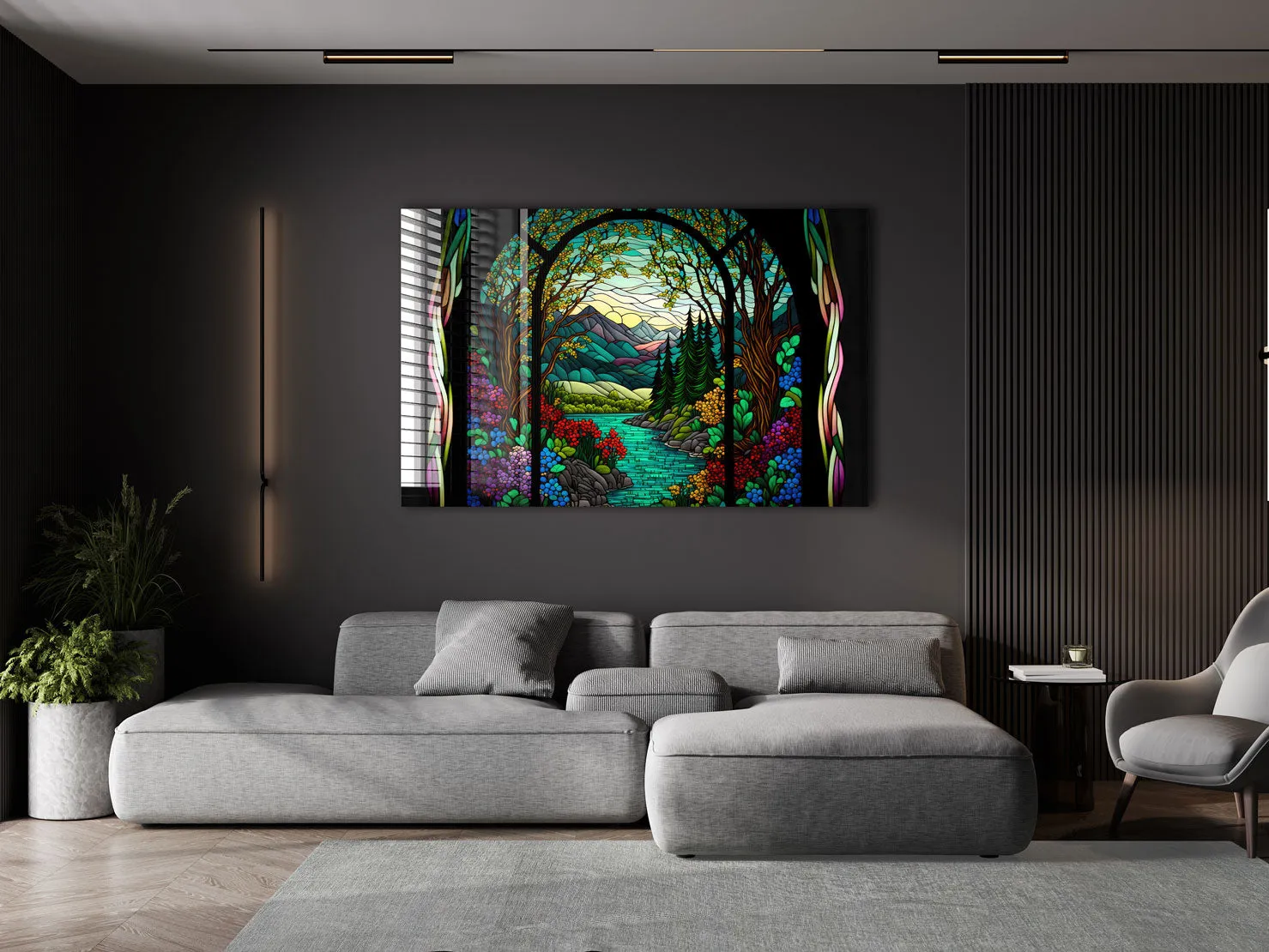 Nature Stained Glass Effect
