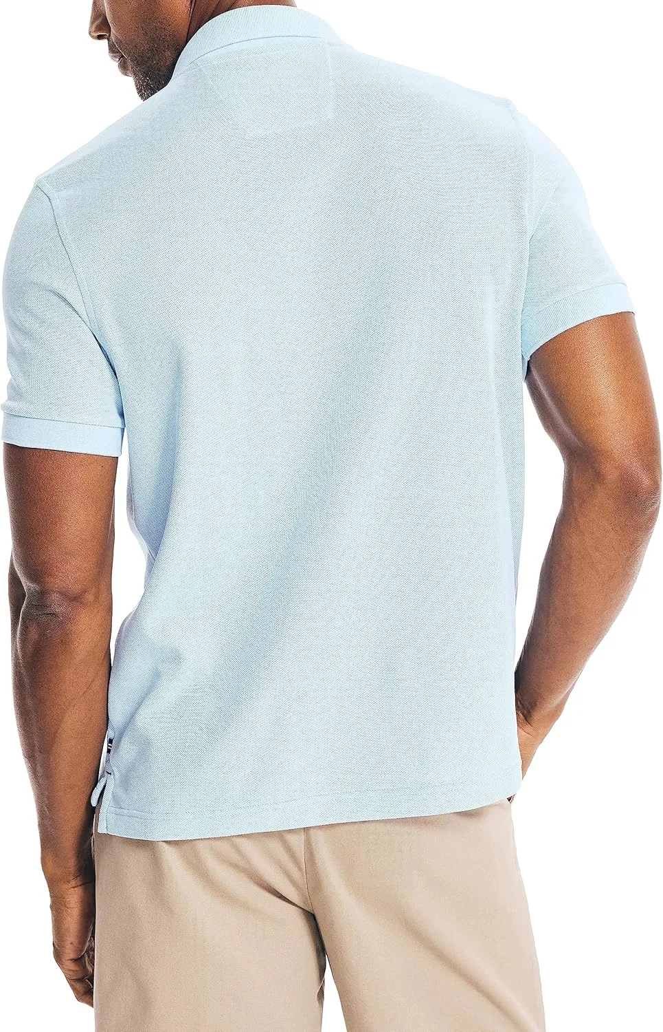 Nautica Men's Classic Short Sleeve Solid Performance Deck Polo Shirt