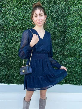 Navy Sparkle Dress