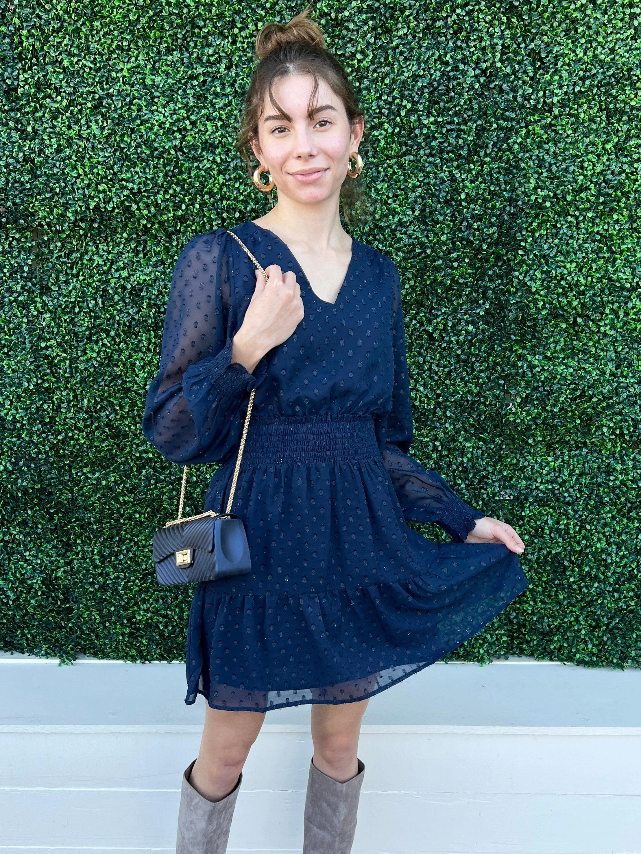 Navy Sparkle Dress