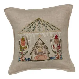 North Pole Santa's House Pillow