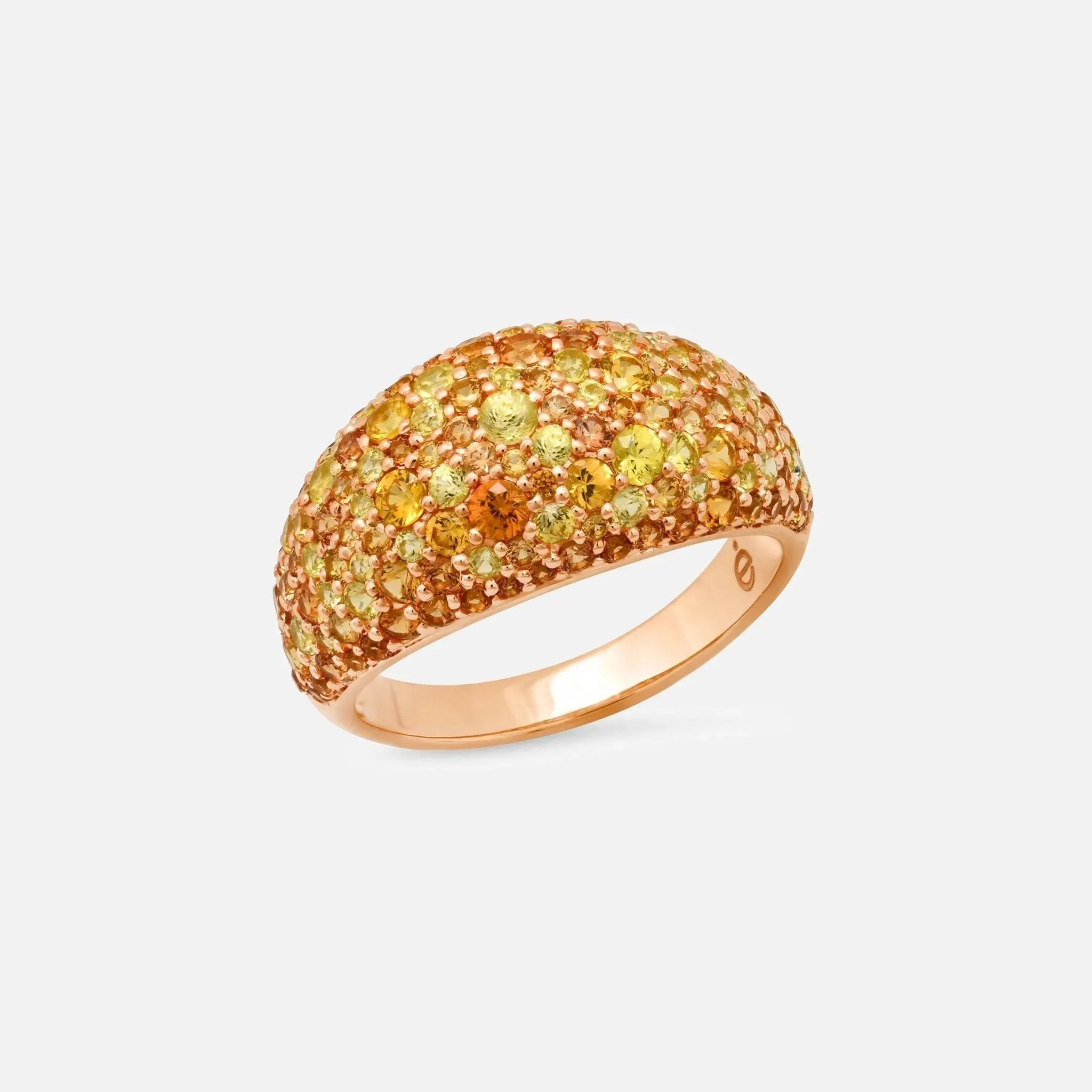 Ombré Sunburst Cocktail Ring