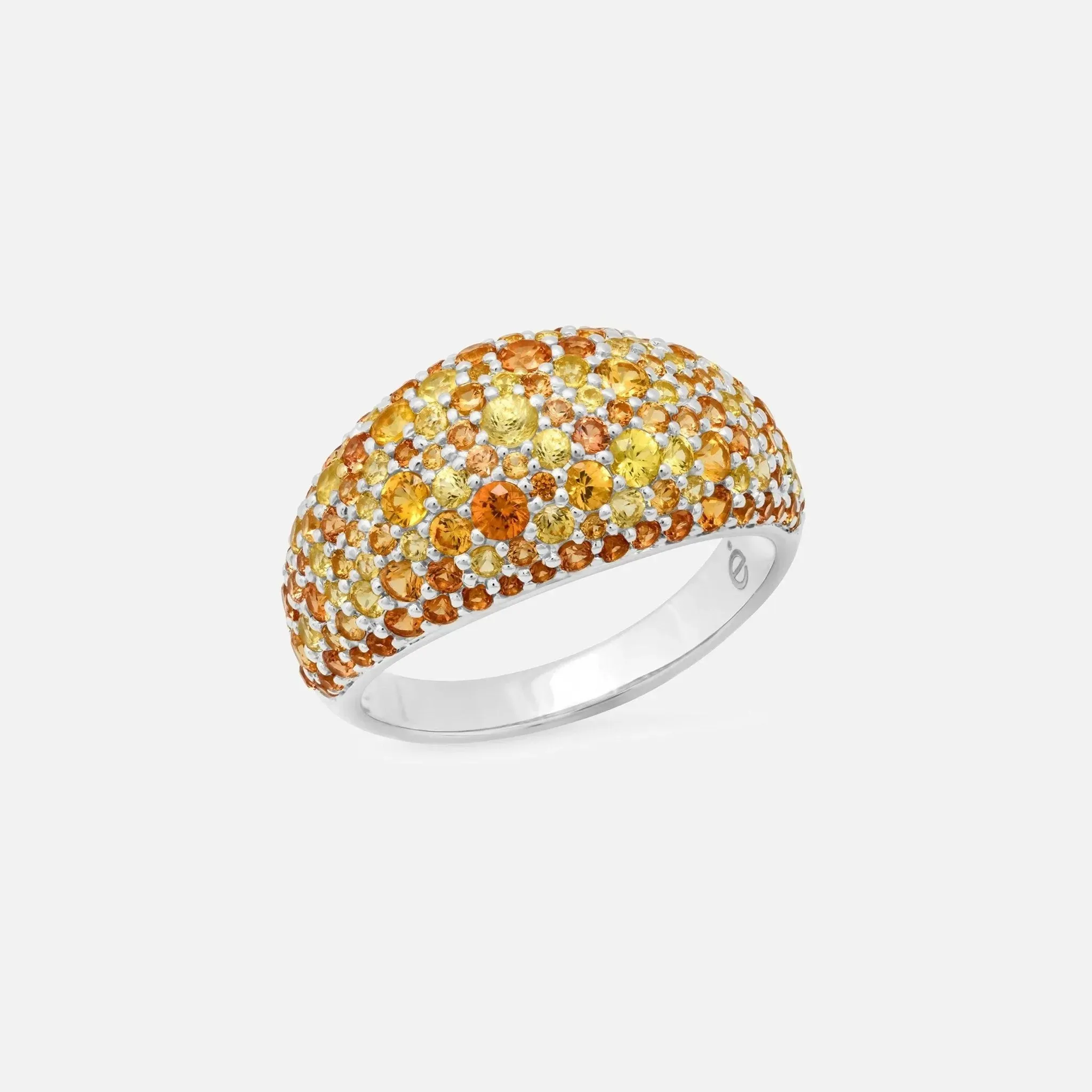 Ombré Sunburst Cocktail Ring