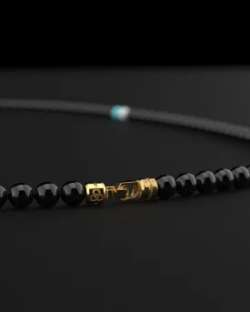 Onyx   Turquoise   Tridacna Necklace 6mm | Vertex
