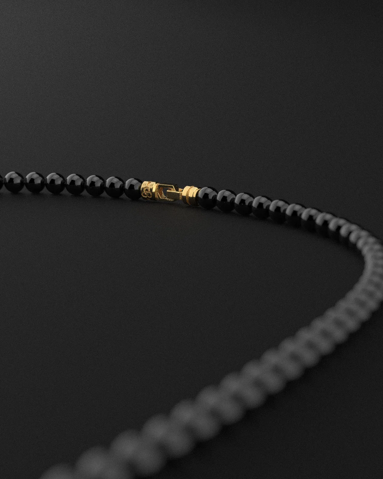 Onyx   Turquoise   Tridacna Necklace 6mm | Vertex