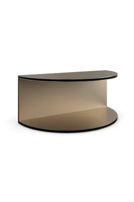 (Open Box) Gold Semi-Circle Cocktail Table | Caracole All Together