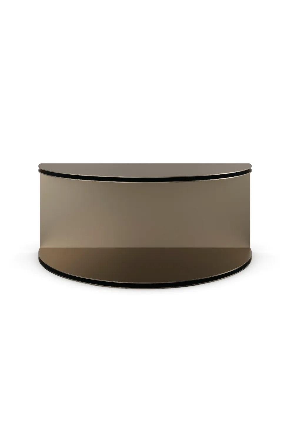 (Open Box) Gold Semi-Circle Cocktail Table | Caracole All Together