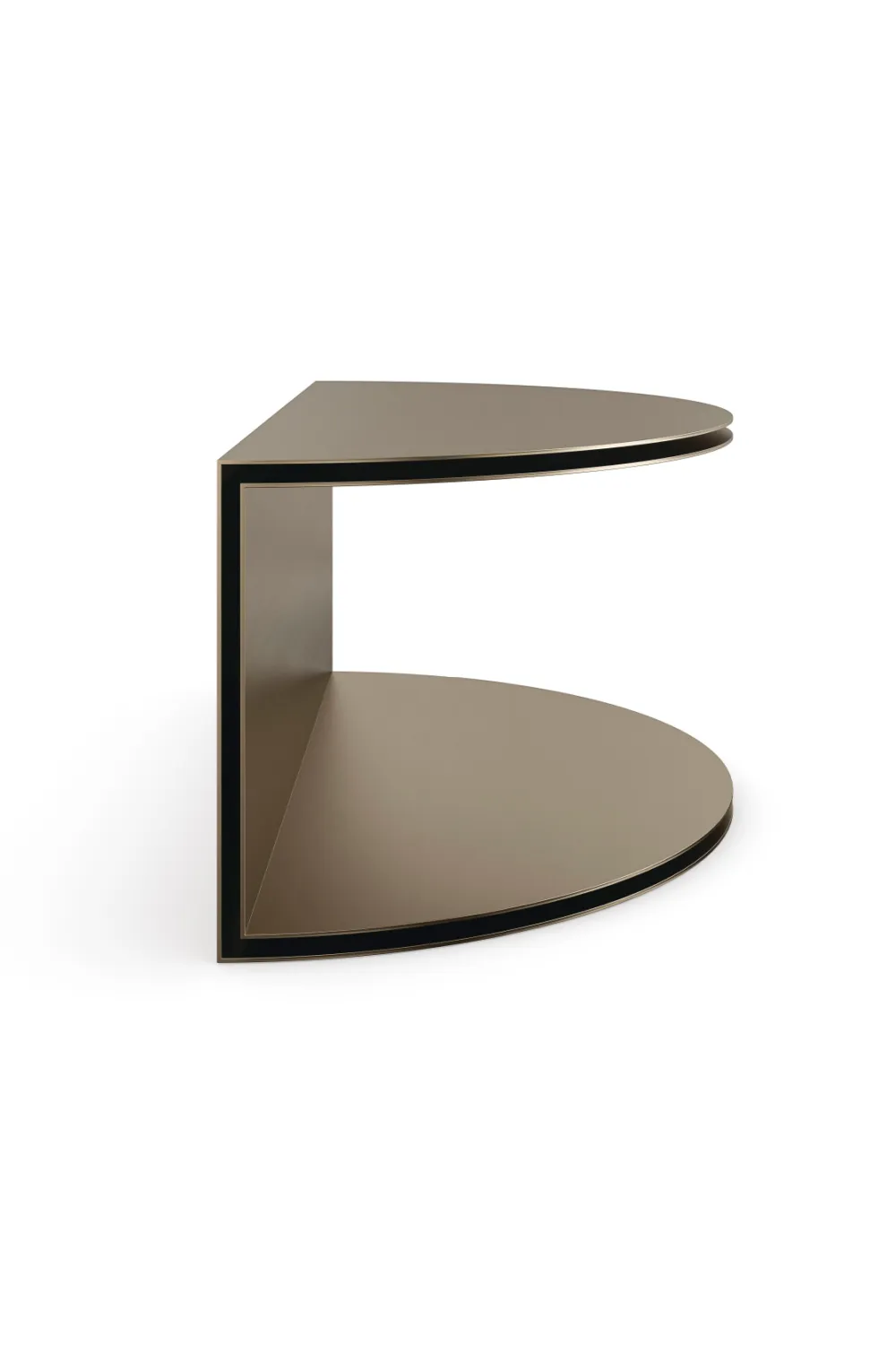 (Open Box) Gold Semi-Circle Cocktail Table | Caracole All Together