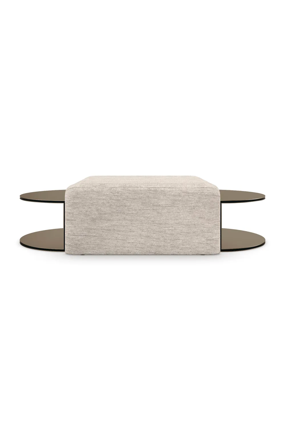 (Open Box) Gold Semi-Circle Cocktail Table | Caracole All Together