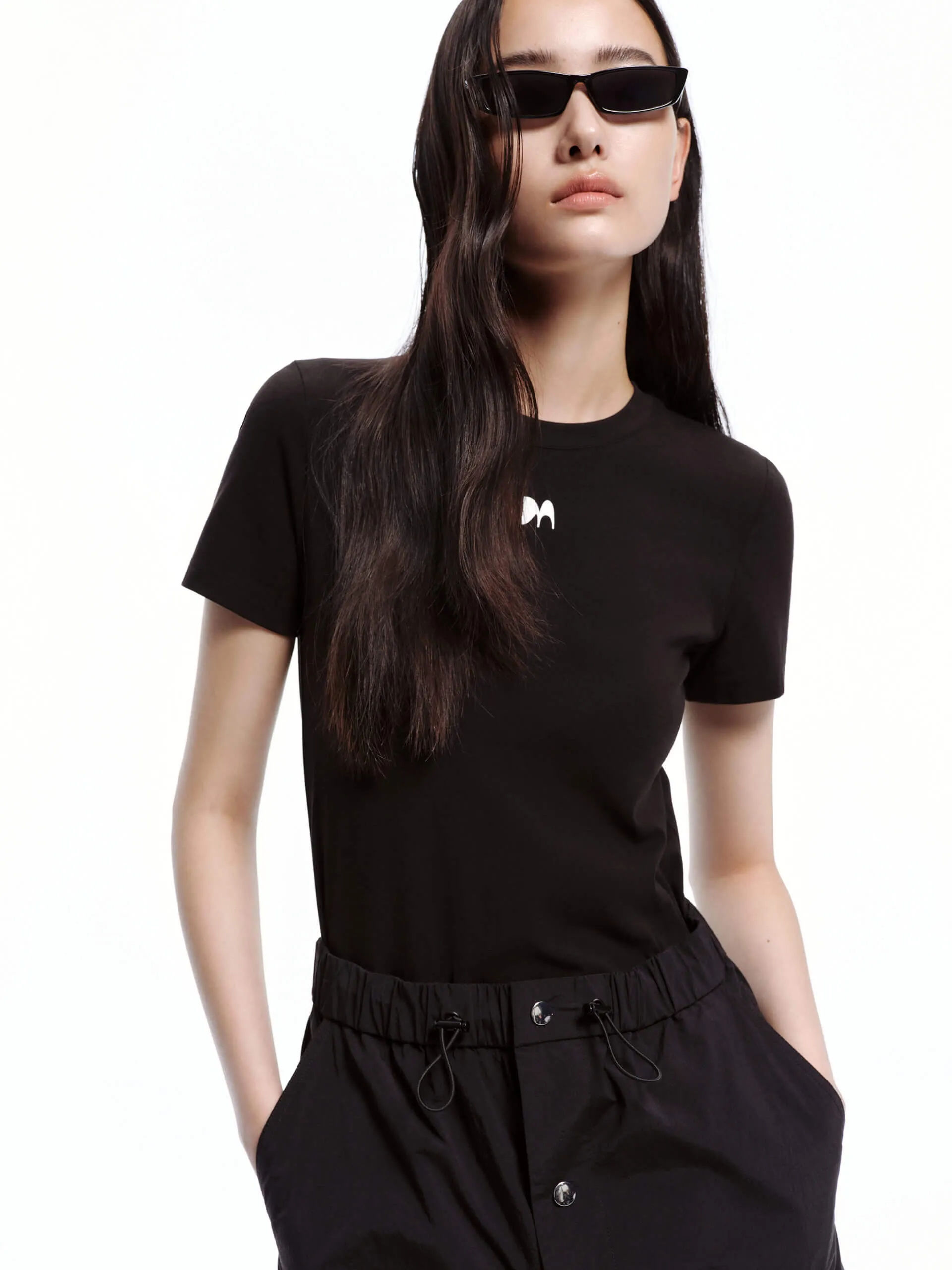 Paneled Drawstring Waist Dress