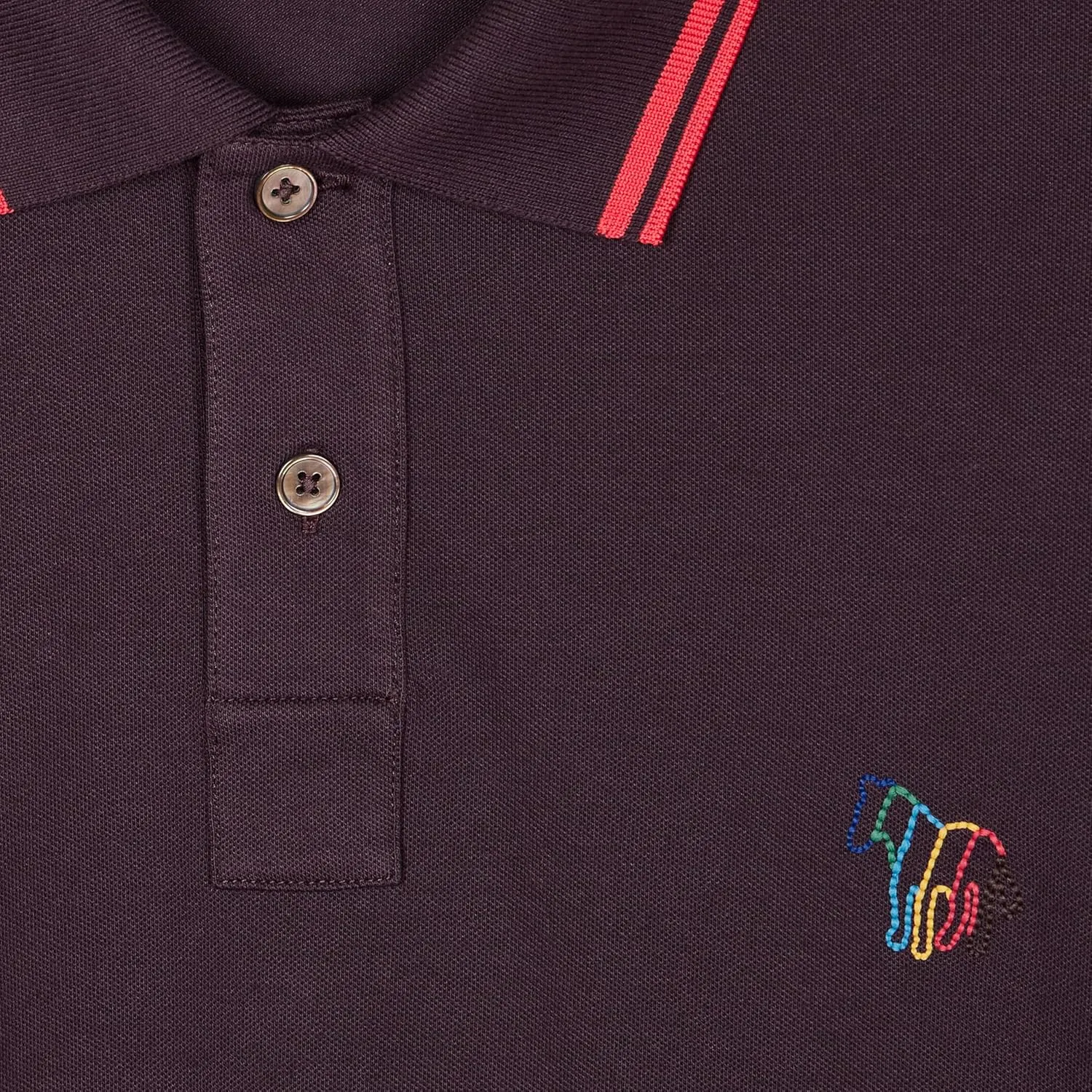 Paul Smith Men's Stretch-Cotton 'Broad Stripe Zebra' Polo Shirt