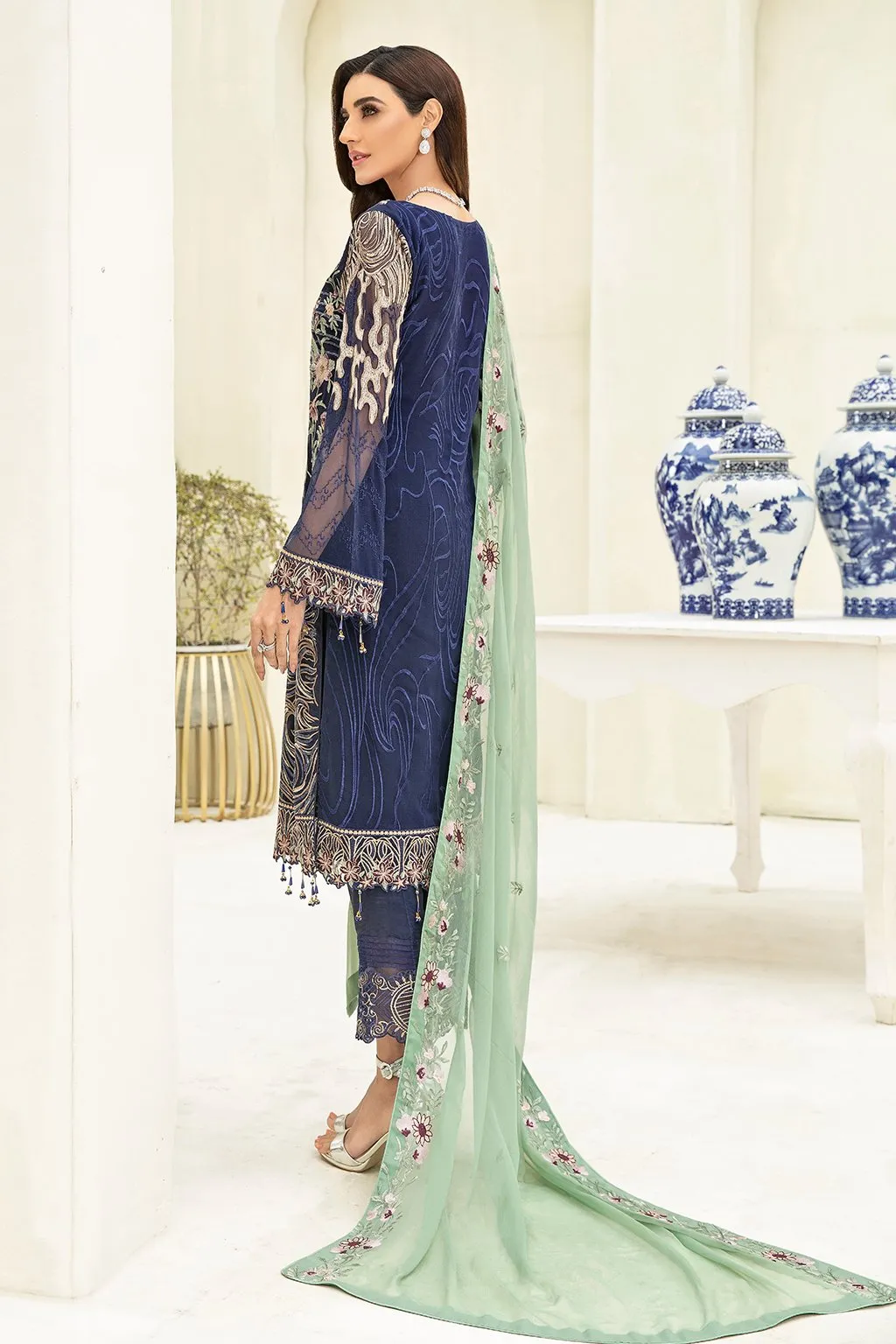 Ramsha Chevron Luxury Chiffon Collection Vol-3 – A-306
