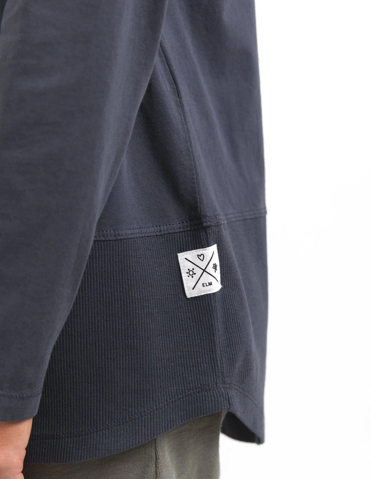 Rib Long Sleeve Navy