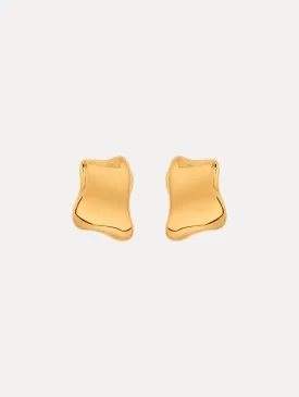 Sculpted Metal Clip-On Earrings