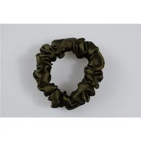 Silk Scrunchies Classic Army Green