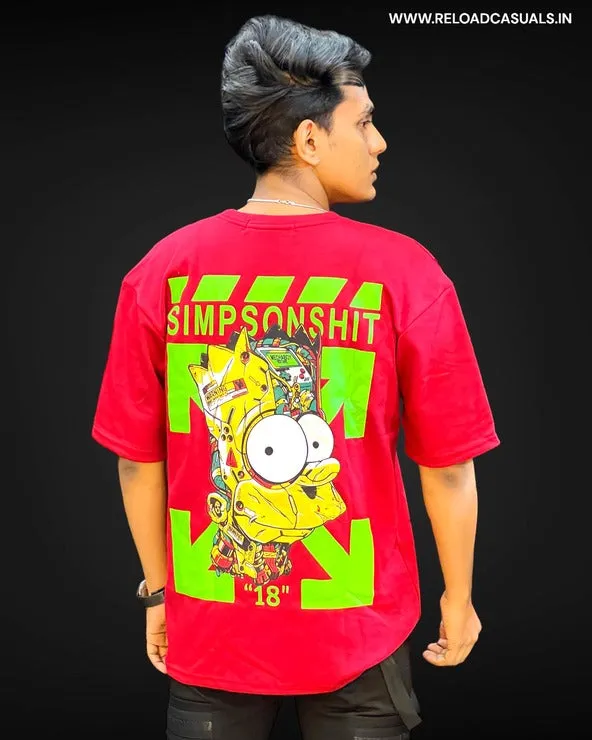 Off-shoulder Simps Imp T-Shirt
