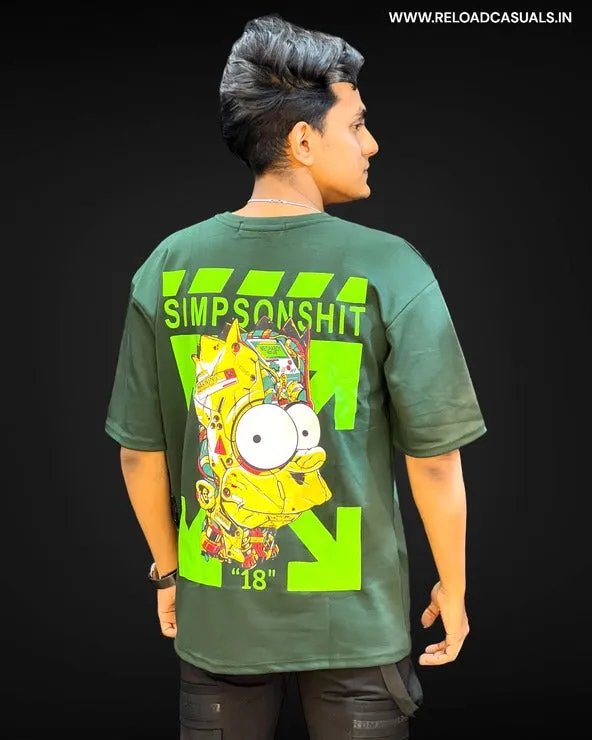 Off-shoulder Simps Imp T-Shirt
