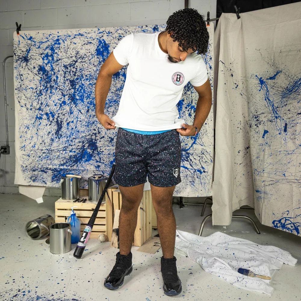 Splatter Tee - White/Galaxy