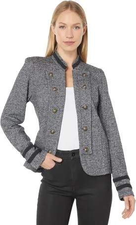 Tommy Hilfiger Band Jacket Marled Black Multi MD (US 8-10)