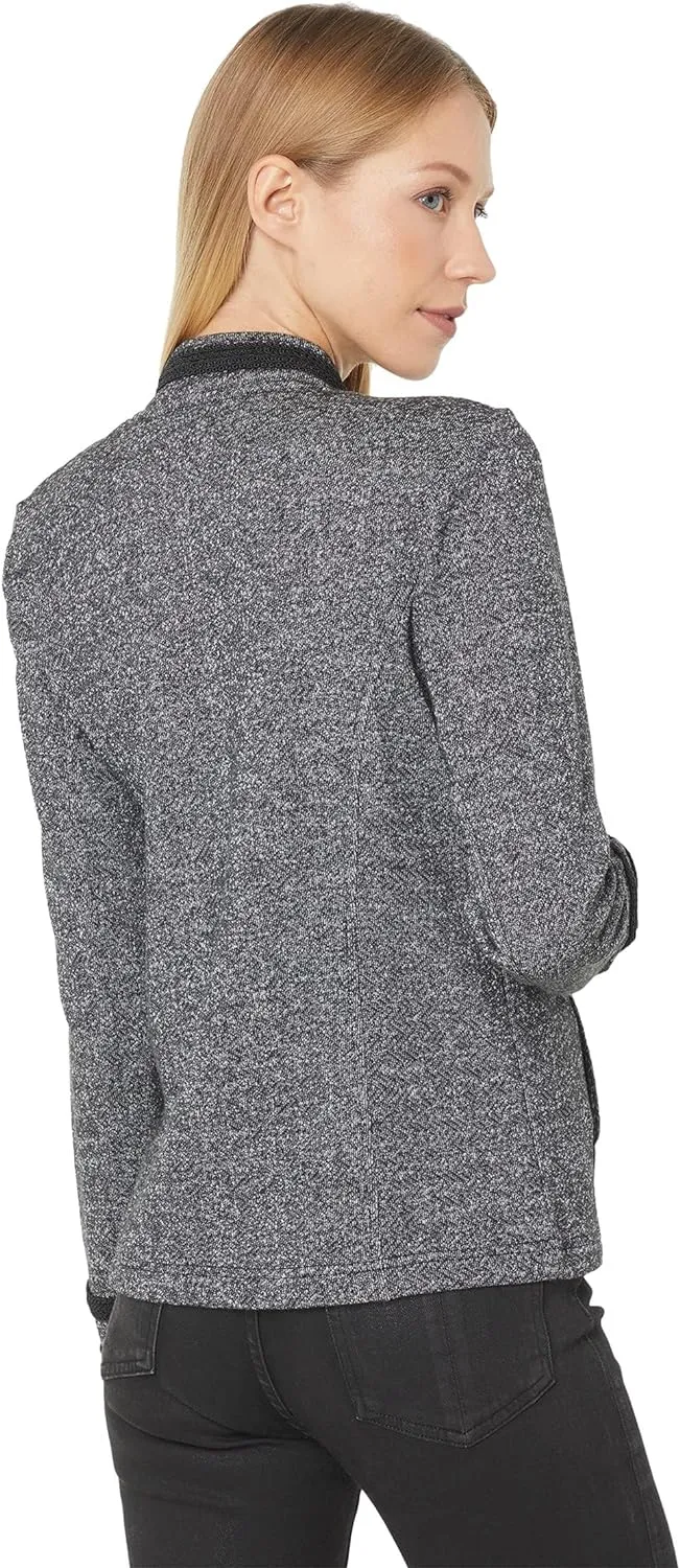 Tommy Hilfiger Band Jacket Marled Black Multi MD (US 8-10)