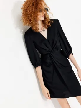 Twisted Front Mini Dress