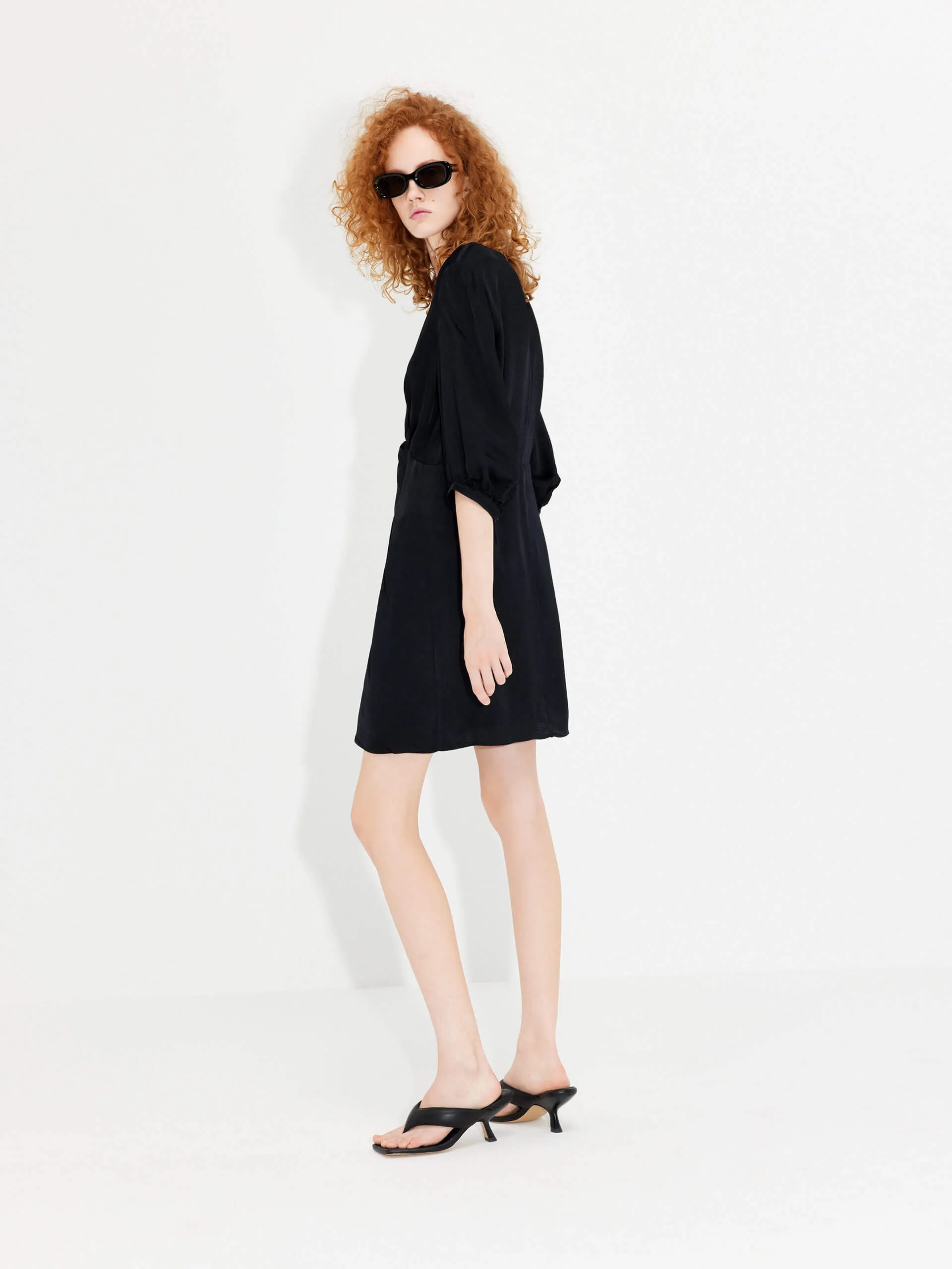 Twisted Front Mini Dress