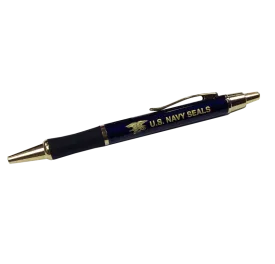 US Navy SEAL Pen with Trident in Gold