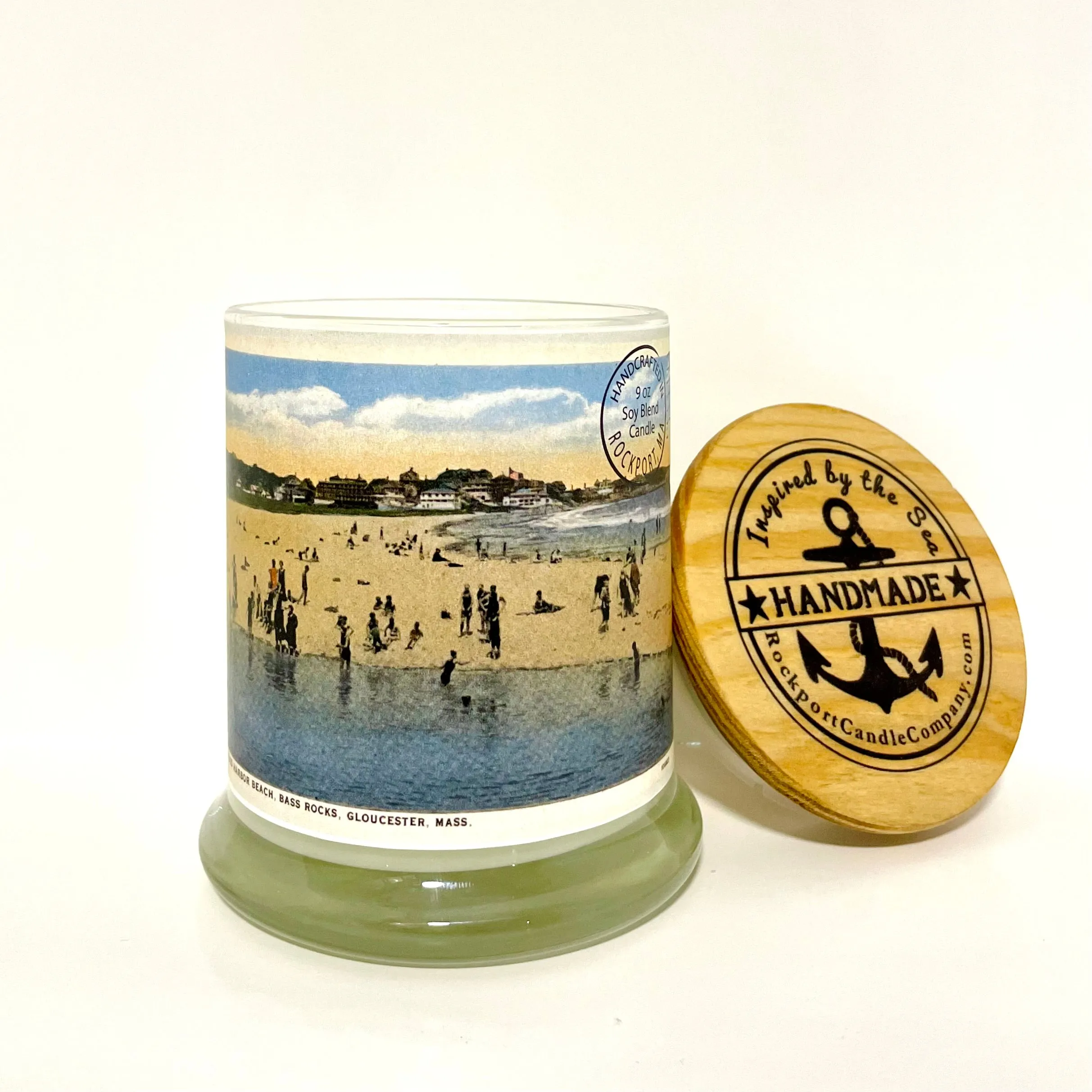 Vintage Postcard Candle - Good Harbor Beach
