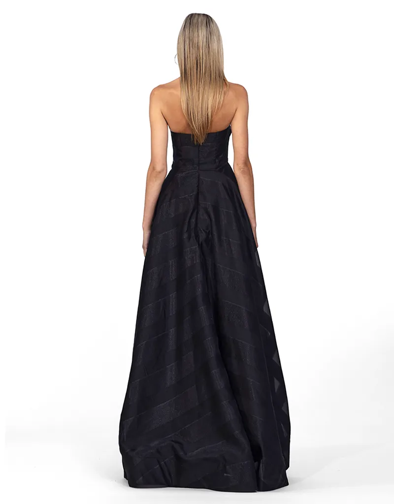 VOGUE HI LOW STRAPLESS BALLGOWN B56D44HL1
